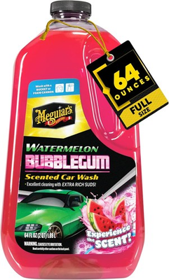#ad Meguiar’s Watermelon Bubblegum Scented Car Wash Soap Foam Cannonamp;Bucket 64 oz $17.41