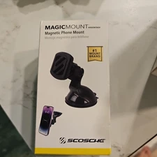 Scosche MagicMount Magnetic Dash/Window Suction Cup Phone Mount Adjustable - NEW