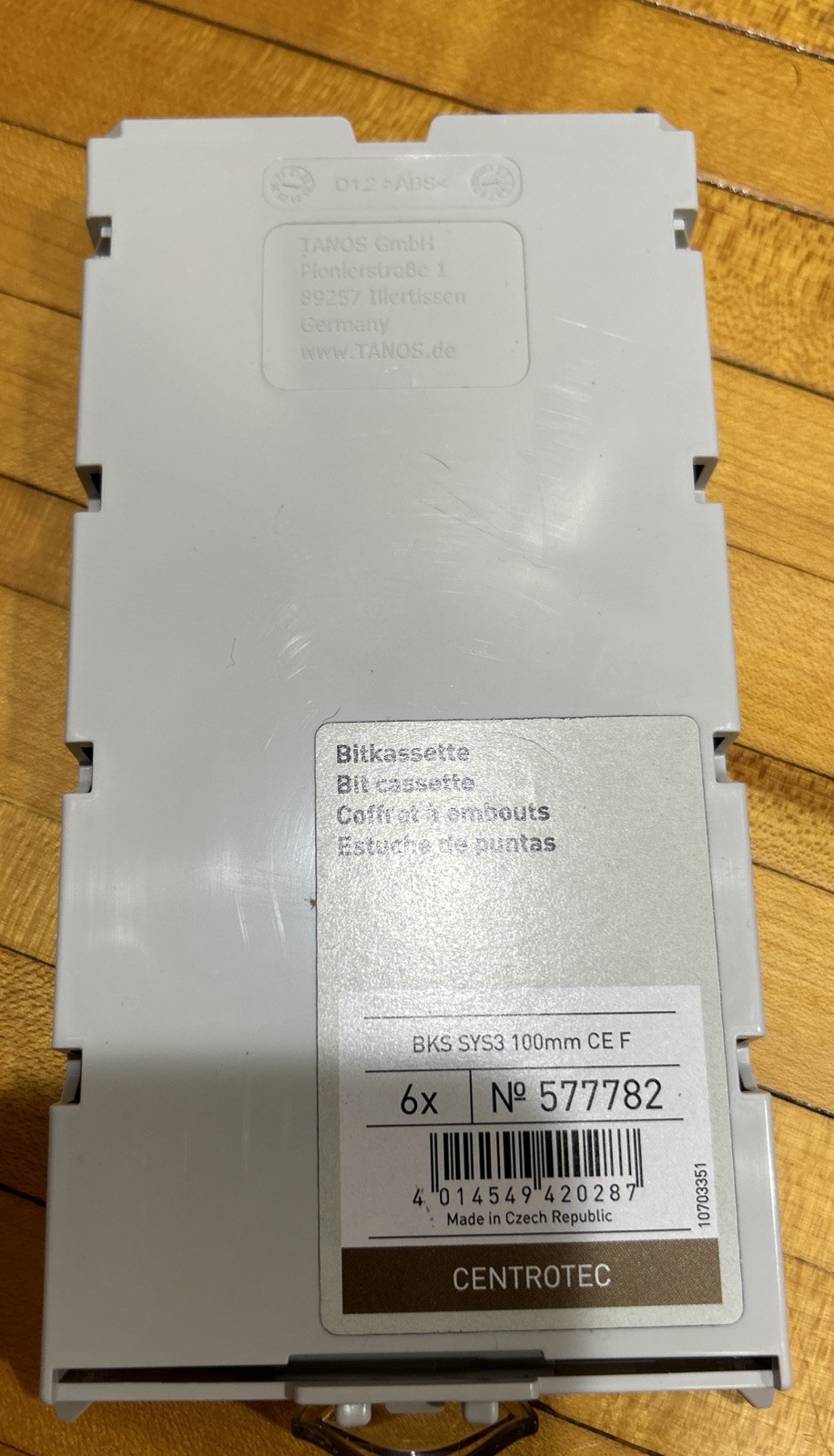 Festool 577782 Bit Cassette BKS SYS3 100mm CE F