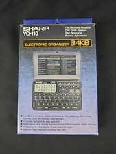 Vintage Sharp YO-110 Electronic Organizer 34KB New Old Stock Complete In Box
