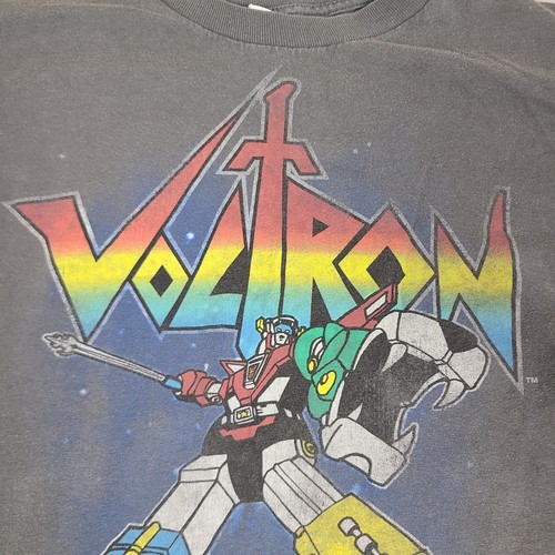 Vintage Voltron Defender of The Universe Distressed T-Shirt Sz Large Alstyle - Picture 2 of 8