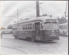 Philadelphia SEPTA Line #2240 trolley 8 1/2 x 11" photo City Line via Ogontz