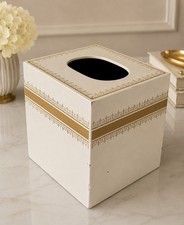 Vintage ANDRE RICHARD  REGAL GOLD  Tissue Box.