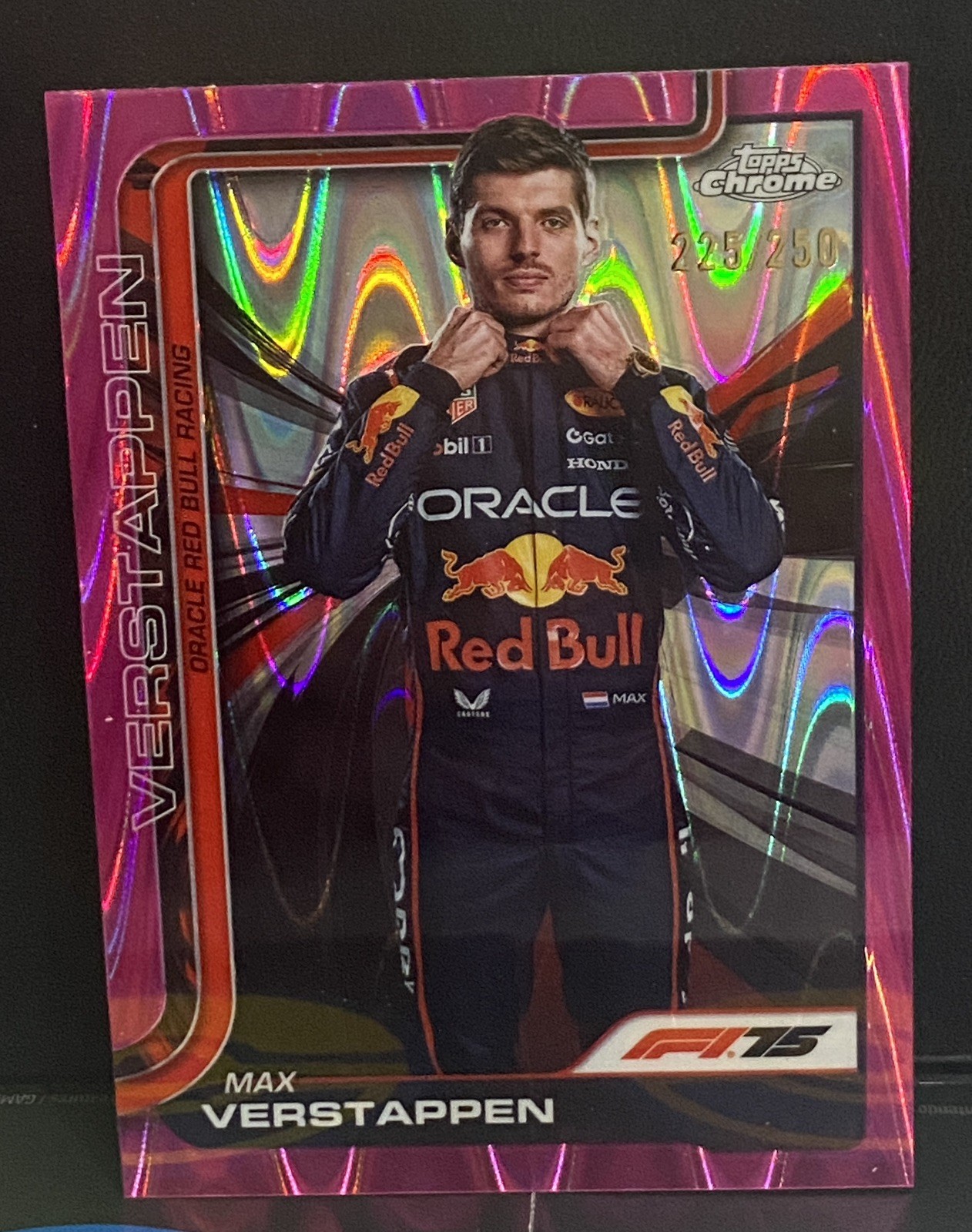 2025 Topps Chrome Formula 1 - F1  Max Verstappen #1 Pink Refractor /250