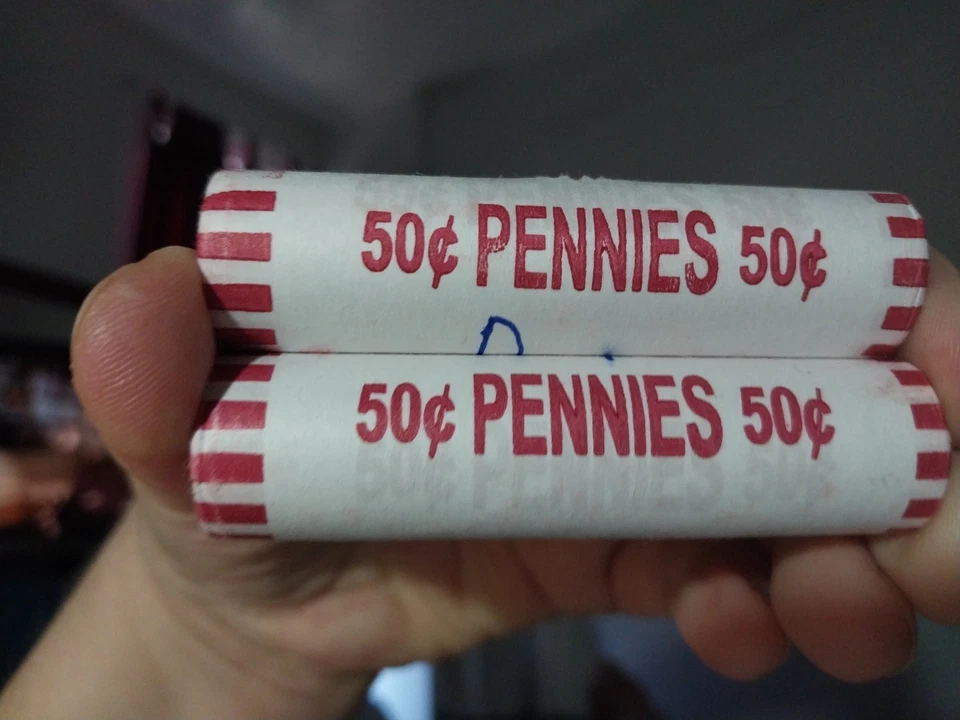 BANK RAPPED ROLLS LINCOLN CENT 2025 1 DENVER 1 PHILADELPHIA BRILLIANT UNCIRCULAT - Image 2 of 3