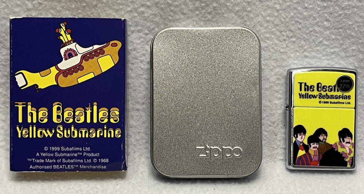Zippo The Beatles Yellow Submarine Lighter 1999 RARE for sale 