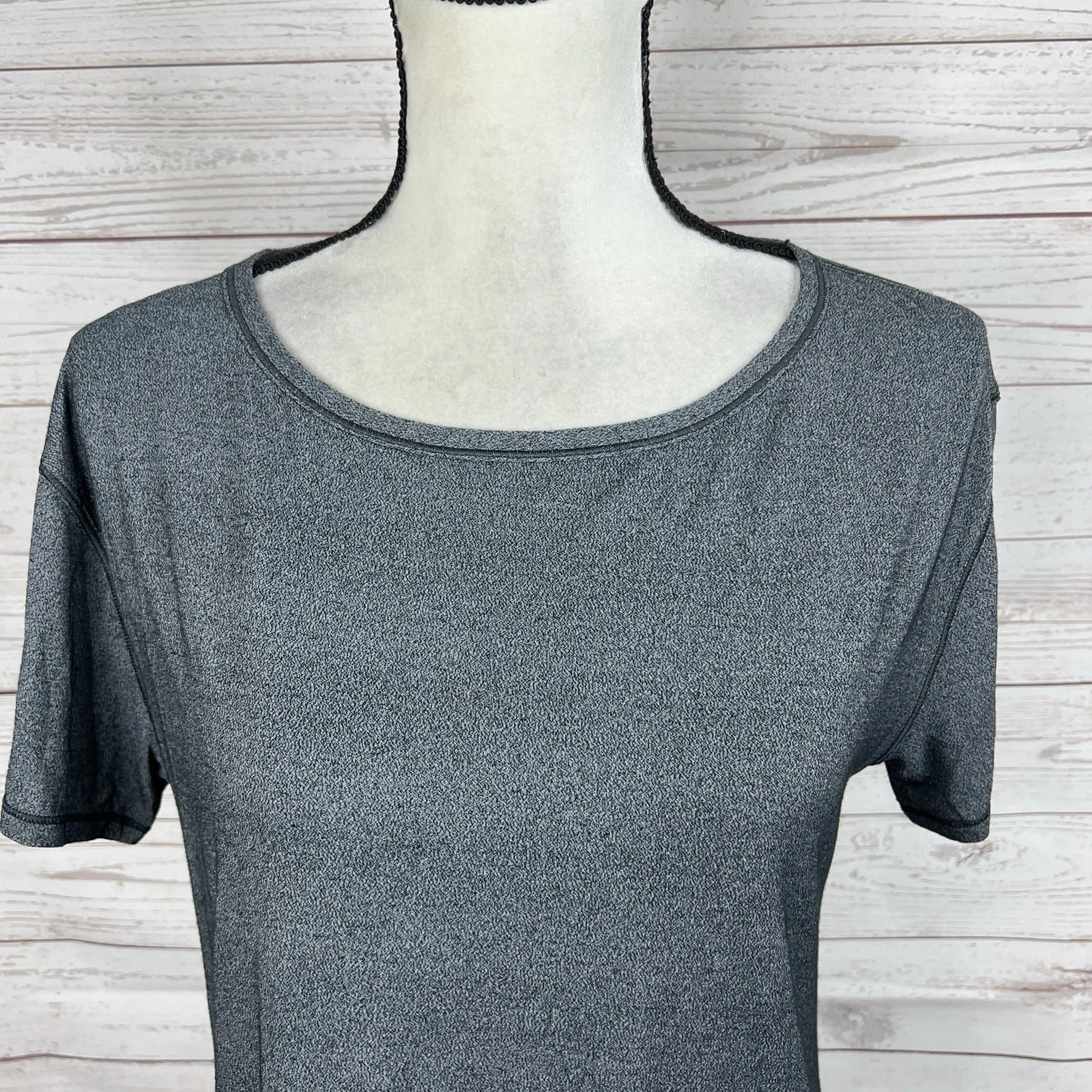lululemon fall in place short sleeve heathered high-low shirt
