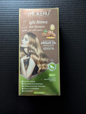 Mokeru Color Shampoo Natural Instant Fast Hair Dye Argan Oil: NEW AMMONIA FREE