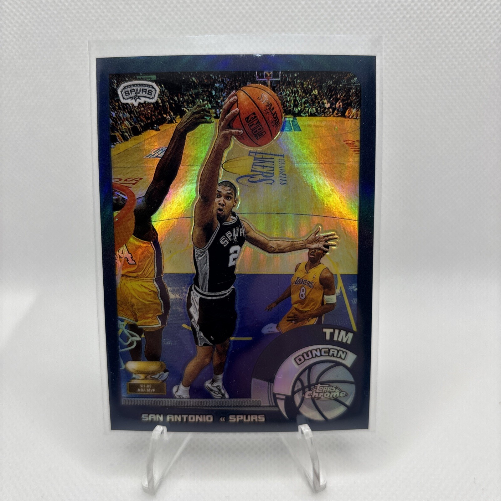Tim Duncan 2002-03 Topps Chrome Refractor #78 Spurs