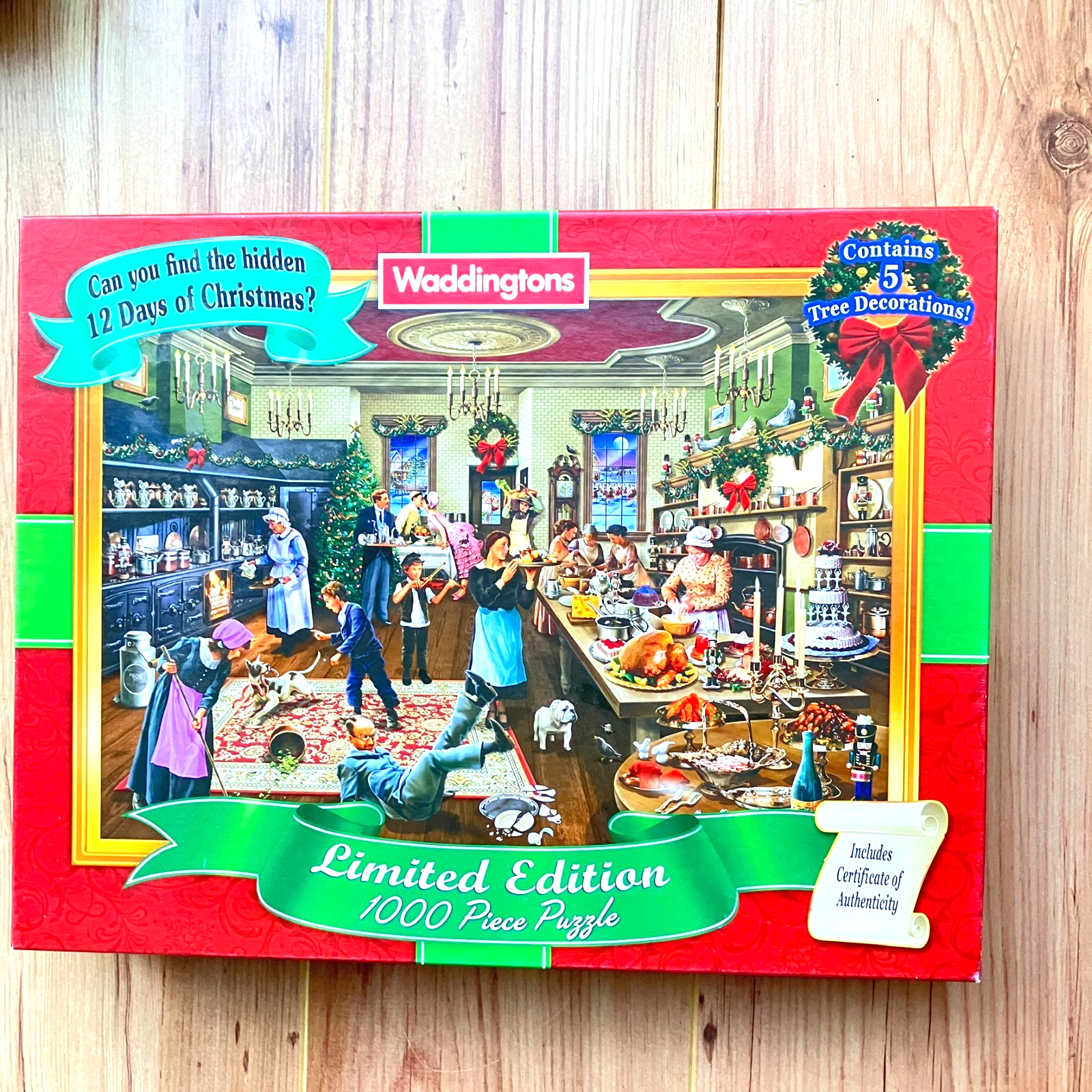 Limited Edition 12 Days of Christmas jigsaw Puzzle 1000 pcs Waddingtons COMPLETE