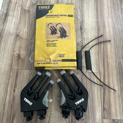 Sweden Thule Model 573 Snowboard Carrier Roof Rack w/Lock and 2 keys