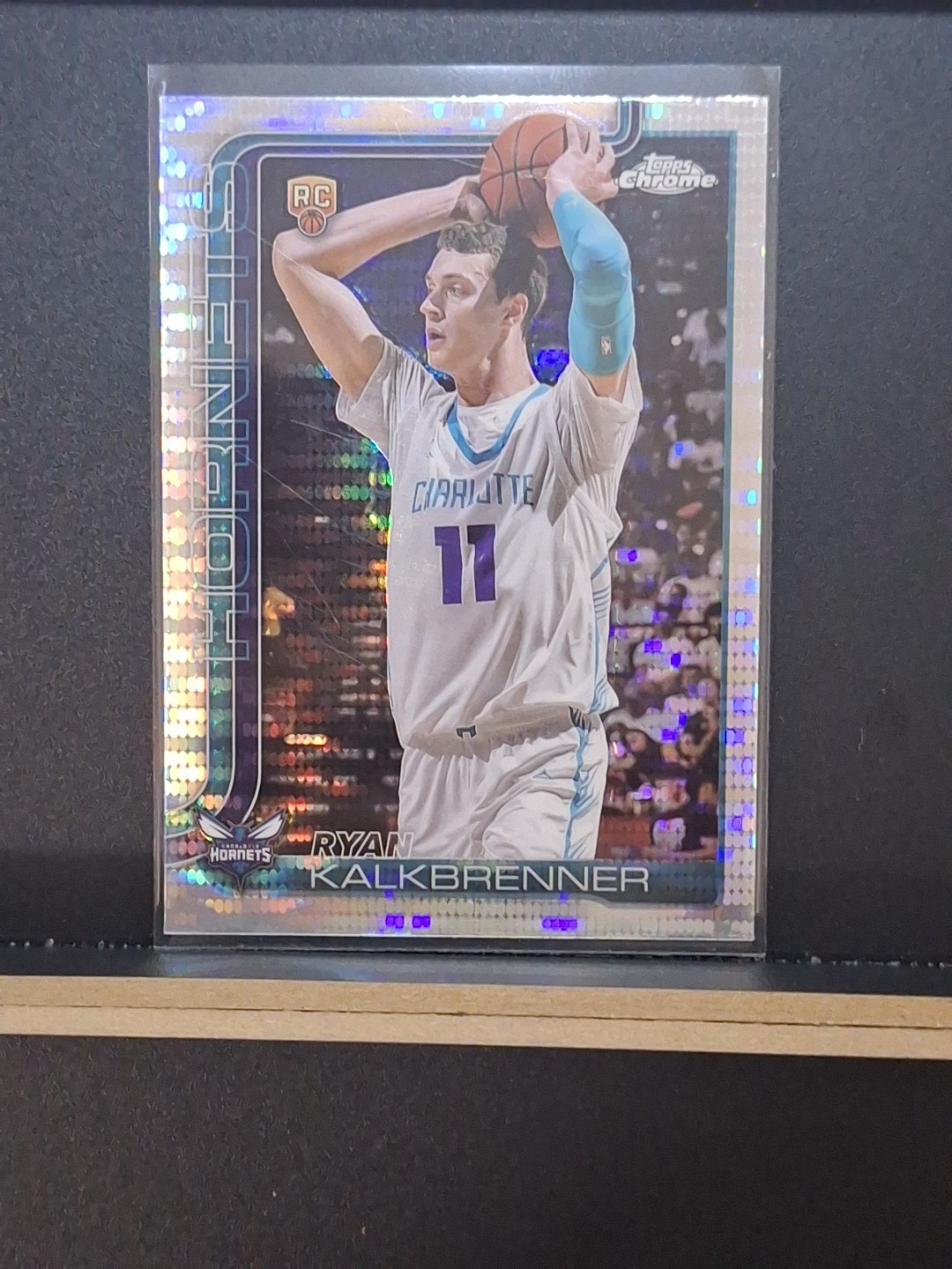 2025-26 Topps Chrome RYAN KALKBRENNER Rookie PULSAR REFRACTOR Hornets RC #284