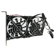 PCIe Cooler Dual 8cm Fan 3500rpm ATX Desktop PC Case GPU Card Cooling 12V Power