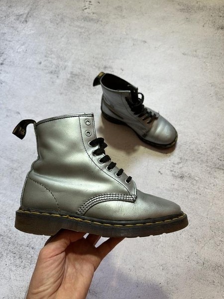 Women Dr. Martens Boots Silver 38