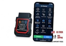 Bluetooth OBDII Scan Tool for iPhone Android - No Subscription Fee - OBD2