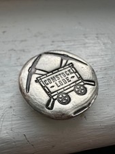 Mutiny Metals Comstock Lode 1oz 999 Silver Bar - Poured Button Mine Cart Pick