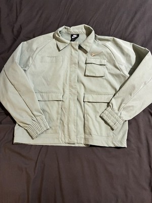Nike Sportswear Swoosh Women's Woven Jacket Mint Green Size Medium