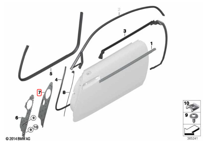 Rolls-Royce Dawn 2017-2023 FRONT+RIGHT Door panel