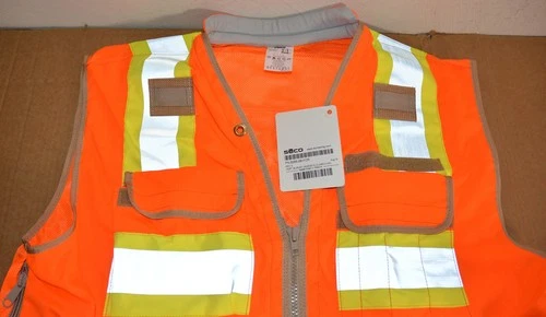 SECO 8265 58 XXL Safety Vest Large  Survey ANSI ISEA Class 2 High Visibility image 2