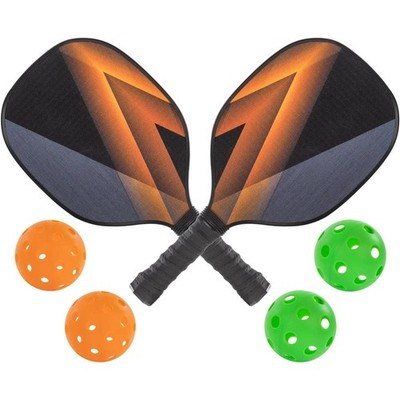 Idena Pickleball Set mit 2 Paddle-Schlägern 2 Indoor 2 Outdoor Bällen im Netz