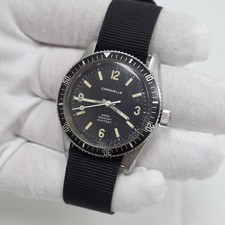 1971 Caravelle Vintage Sea Hunter Devil Diver 666ft Stainless Steel Men's Watch
