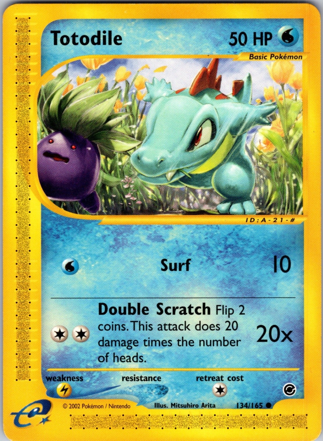 Totodile 134/165 Expedition Pokemon TCG NM
