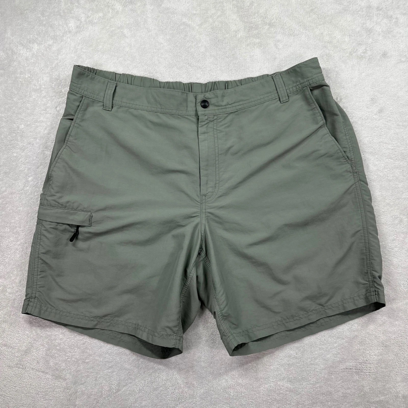 Filson Hiking Shorts Mens XL Green Cargo Lightweight Quick Dry Nylon Utility