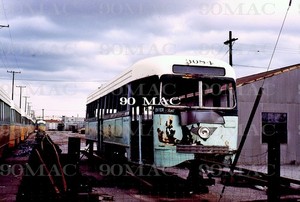 LAMTA. PCC CAR 3084. Vernon Yard (CA). 2 Original Slides 1965. Stored!