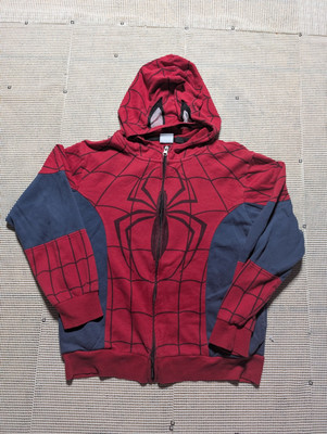 Felpa Con Cappuccio Spiderman Full Zip Uomo/Donna – Cosplay Marvel Avengers