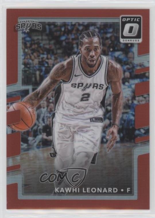 2017-18 Panini Donruss Optic Red Prizm 43/99 Kawhi Leonard #134 4h5