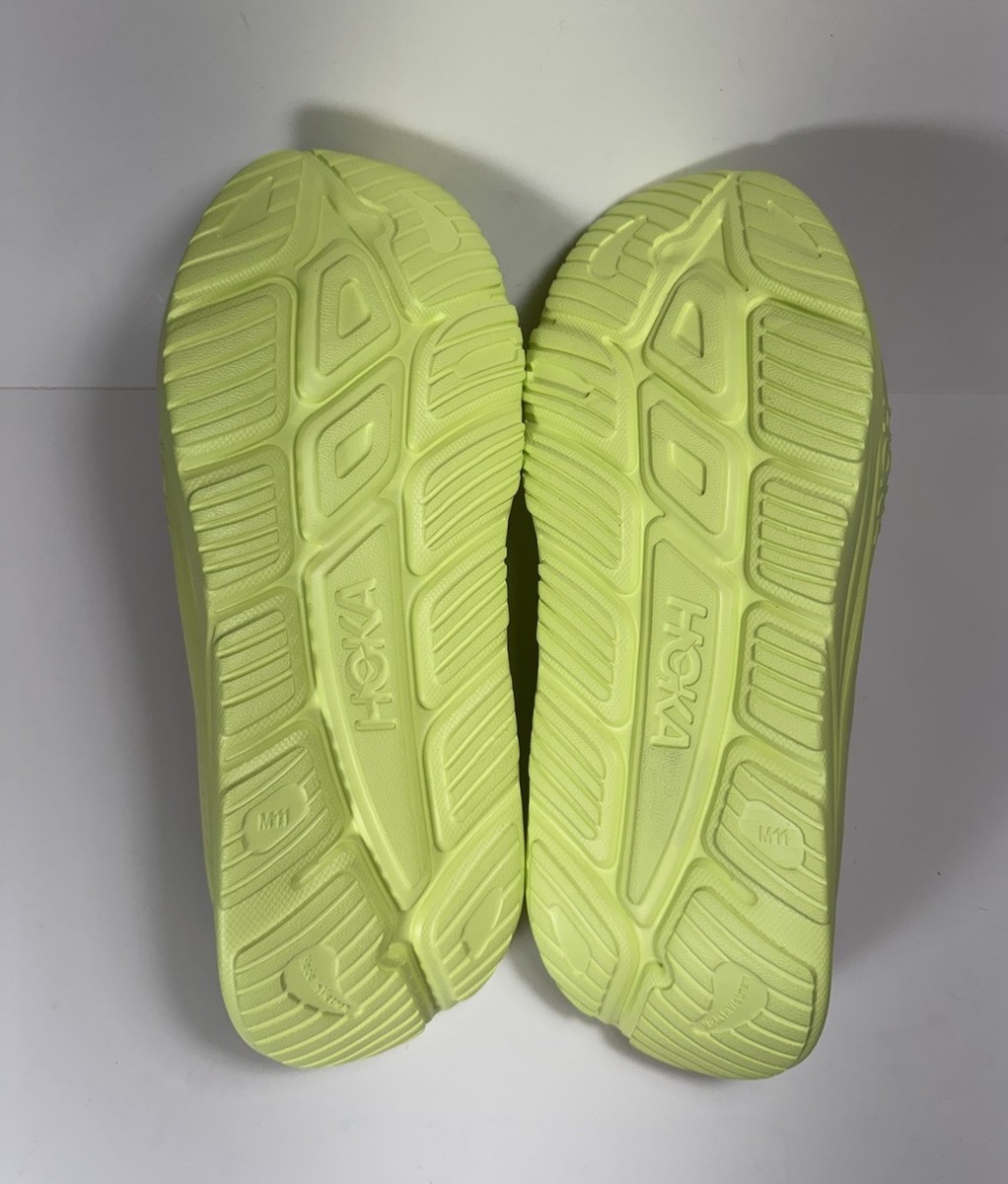 HOKA Ora Recovery Slide 3 Sandals Citrus Glow Yellow Women display picture 1