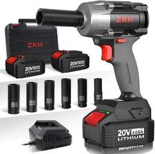 Cordless Impact Wrench 1/2 Inch, 550 Ft-Lbs(750N.M), 20V Brushless Torque Impact