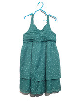 Abercrombie Fitch kids green polka dot romper Size 10 NWT A-Line
