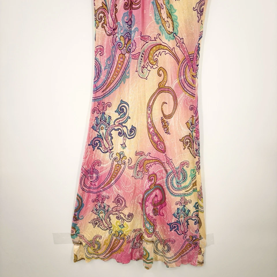Vestido Etro Y2K Babydoll Midi Mujer 40 4 Boho Paisley Hada Hippie Ombré Festival Foto 4 de 4