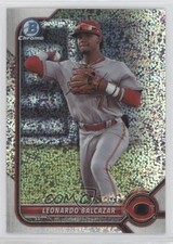 2022 Bowman Draft Chrome Sparkle Refractor Leonardo Balcazar #BDC-91 0nr3