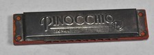 Vintage 1960s Pinocchio Toy Harmonica Made in Japan