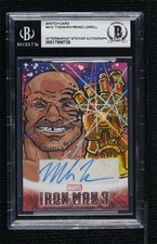 2013 UPPER DECK IRON MAN MARVEL ORIGINAL ART SKETCH CARD MIKE TYSON AUTO 1/1 BAS