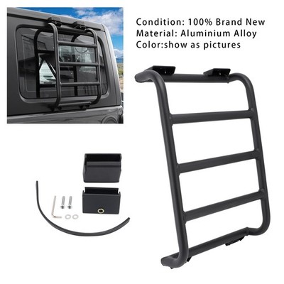  Rear Window Ladder For Jeep Wrangler JL JLU Luggage Ladder Rack 2018-2024
