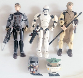 STAR WARS FIGURES 12" STORM TROOPER MANDALORIAN REY JYN LEGO 75317 75112 75114