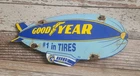 Vintage Goodyear Tires Blimp Porcelain Metal Sign