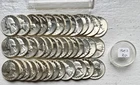 AUTHENTIC/ORIGINAL! 1964D OBR OF 40 WASHINGTON SILVER QUARTERS MS++