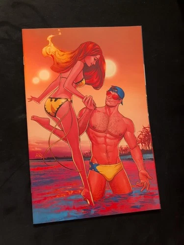 MARVEL SWIMSUIT SPECIAL #1 1:50 VIRGIN INCENTIVE RUSSELL DAUTERMAN X-MEN VARIANT