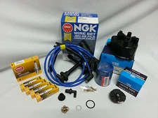 for Honda Civic 1.6L CX DX LX Cap-Rotor-NGK Wires-Platinum Spark Plug-PCV Kit 