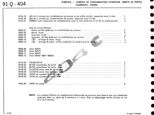 Satz von 2 Dichtungen für Türzentrieranschlagschalen Peugeot 404cc 504cc - Bild 4 von 4