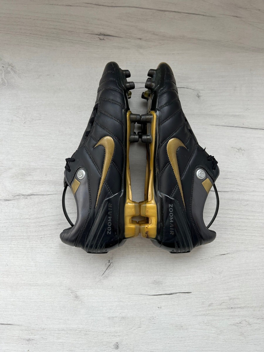 Nike Total 90 Zoom Air Supremacy FG Black Football Cleats Boots