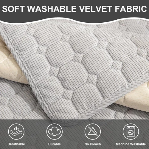 Verdicker Sofabezug Plüsch Sofakissen Karo rutschfest Sofabezug Sofa Handtuch USA - Bild 29 von 46