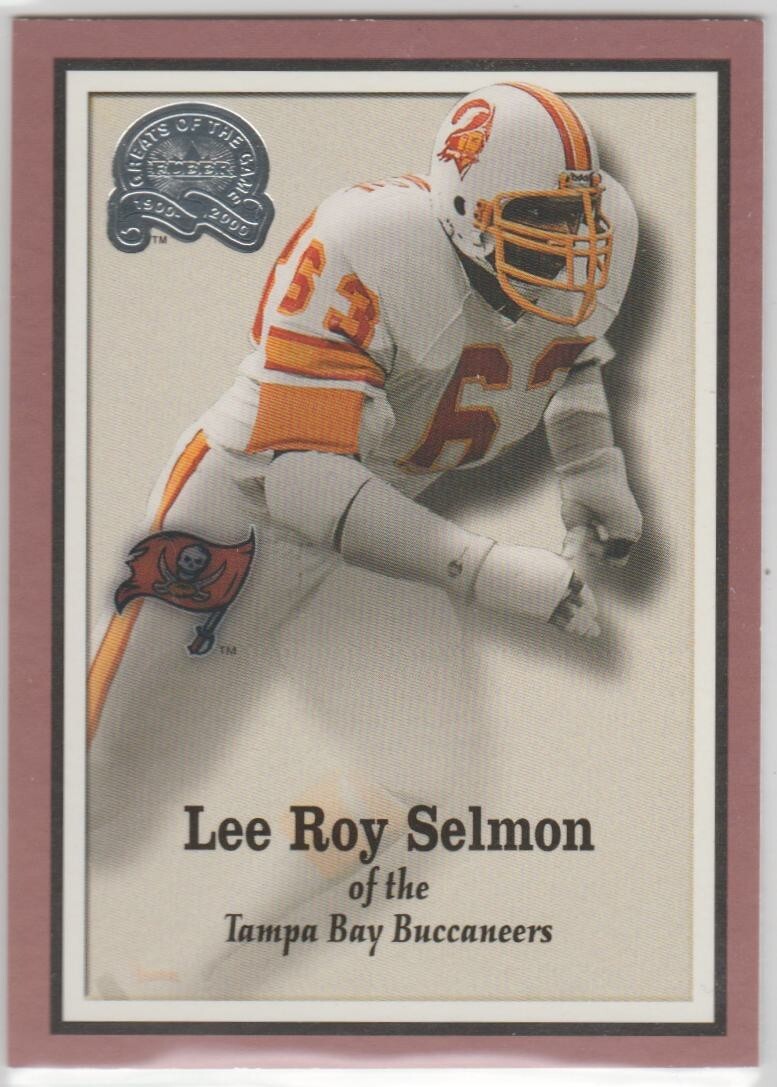 2000 Fleer Greats Of The Game #20 Lee Roy Selmon Tampa Bay Buccaneers Okla HOF