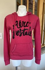NWT Aeropostale Women Small Pink Hoodie Sweatshirt Soft Orig 44