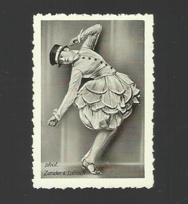 1930'S GARBATY FAMOUS DANCERS  #97  LUCY KIESELHAUSEN  NM  GOLD SABA BACK