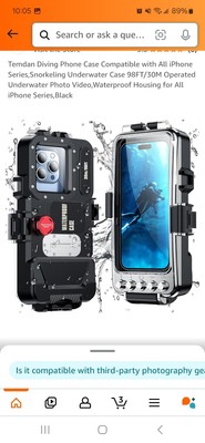 Temdan Diving Phone Case Compatible with All iPhone Series,Snorkeling Underwater